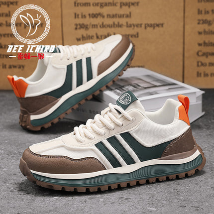 Bee Wolf Flagship Store European New Spring/Summer Men's Shoes Soft Elastic Running Mesh Retro Sports Casual Forrest Gump Shoes