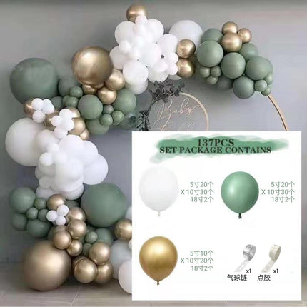 Cross-Border Amazon Balloon Chain Set Pink Opening Balloon Arch Garland Birthday Wedding Party Decoration