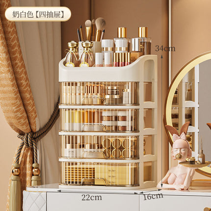 Cosmetics Storage Box Sundries Desktop Fit Box Perfume Skin Care Products Storage Rack Dressing Table Large Capacity Storage Cabinet