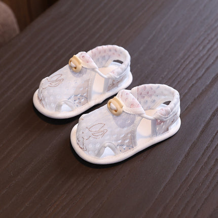 Men's and Women's Baby Sandals Ultra-Thin Summer Mesh Breathable Toddler Shoes Anti-Falling Soft Sole Front Shoes 3-6-12 One Year Old