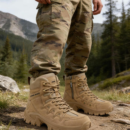 Cross-Border Spot New High-Top Men's Outdoor Special Forces Tactical Boots Combat Boots Military Boots Hiking Boots Security Boots Large Size