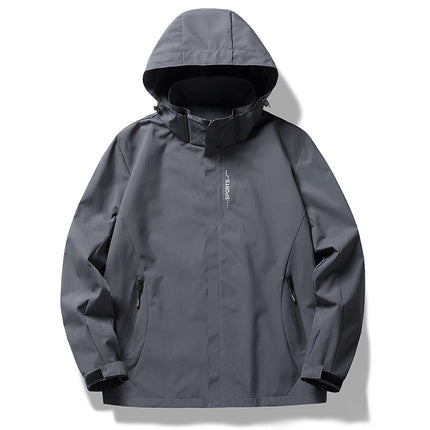 Outdoor sports clothing silver fox velvet liner windproof waterproof men and women with the same style three-in-one work clothes logo