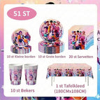 5-piece set (7inch + 9inch + paper towels + paper cups + tablecloth)