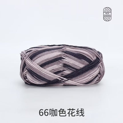 Snow Feir 5 strands milk cotton wool group 5 strands combed cotton thread not ball baby hand woven diy cute doll