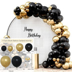 Black gold balloon set 010