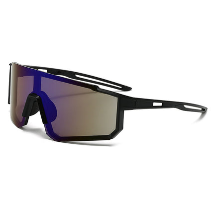 New Cross-Border Outdoor Cycling Sports Glasses for Men and Women, Fashionable One-Piece Large Lens Motorcycle Protective Goggles