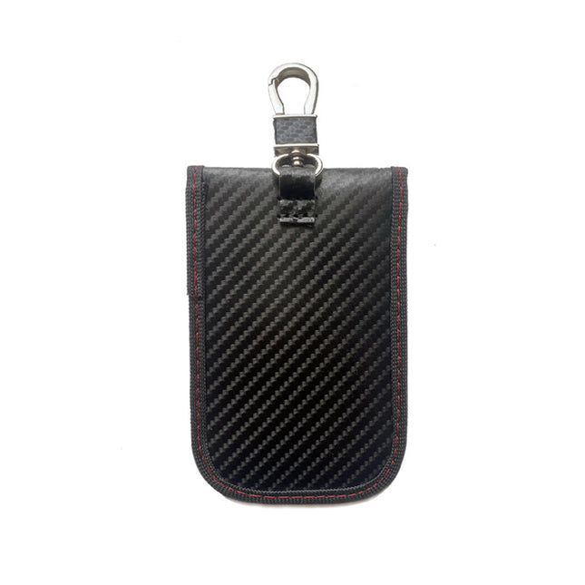 2026 New Cross-Border Rfid Anti-Theft Key Case Carbon Fiber Anti-Magnetic Car Key Case Anti-Scan Key Cover