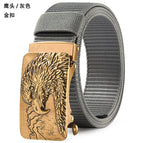 2 eagle head gray [gold buckle] / 110cm