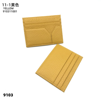 2025 Cross-Border Hot-Selling Ultra-Thin Creative Leather Card Holder Men's Commuter Bag First-Layer Cowhide Women's High-End Card Holder