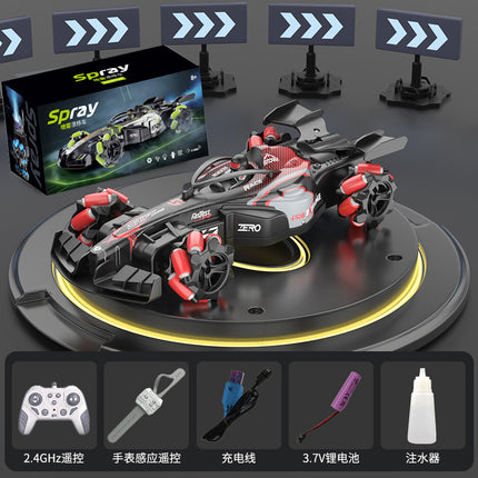 Boys 2.4g Remote Control Car Kidsren's F1 Spray Stunt Drift Racing Four-Wheel Drive High-Speed Competitive Toy Car Wholesale