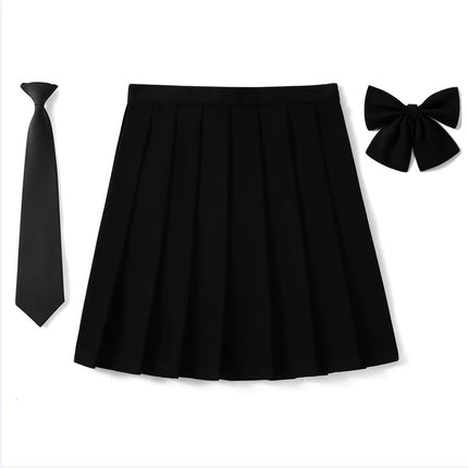 Factory Outlet in stock New High Waist Japanese plus size Animation Pleated Skirt Spring and Autumn COS Class Uniform School Uniform Men's and Women's Skirt
