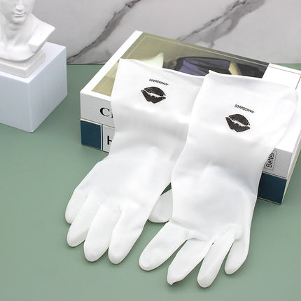 Summer thin gloves dishwashing household gloves transparent white laundry household cleaning plastic PVC gloves manufacturers wholesale
