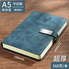A5 business Blue-elk head-flat buckle 360 pages