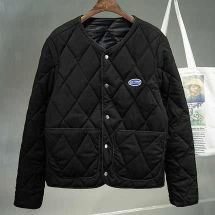 Fertilized Extra Large Elastic Loose Denim Coat fleece-lined Thickened plus size Men's Winter Jacket Warm Quilted Top
