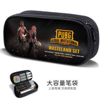 Waterproof, scratch-proof, non-fading, large-capacity three-layer pencil case / B44351