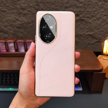 For Honor 200pro Mobile Phone Case New Style Stitching Leather Contrast Color Honor 100/200 Advanced Sense Protective Case