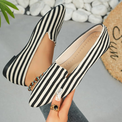 2025 New Foreign Trade Large Size Solid Color Pointed Toe Flat Soft Sole Casual Versatile Breathable Women's Shoes Trendy