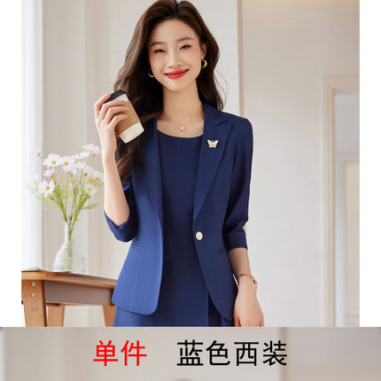 Suit Jacket with dress Women's Spring and Autumn Small Women's Suit with Pants Professional suit ol Work Clothes