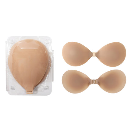 Cross-Border Small Bust Push-Up Bra, Seamless Solid Adhesive Bra Pads, Invisible Strapless Self-Adhesive Bra Pads for Women