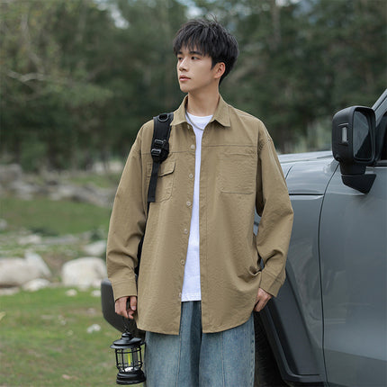 Autumn 2024 New Shirt Xinjiang Outdoor Series All-match Work Jacket Travel Camping Casual Men's Wear