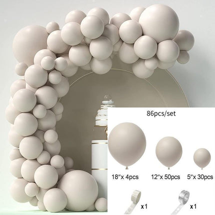 Amazon Macaron Solid Color Balloon Package Garland Wedding Birthday Party Balloon Chain Set Wedding Essential