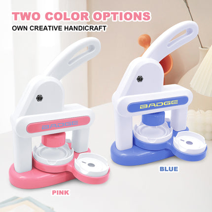 Emblem machine bar making machine manual badge machine three-in-one children's badge machine homemade refrigerator magnets diy toys