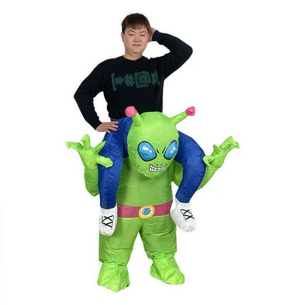 Cross-Border Halloween Alien Ghost Hugging Inflatable Suit Props Funny Performance Alien Inflatable Suit