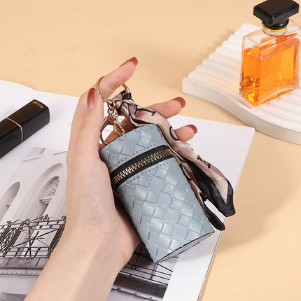 High-End Luxury Coin Purse Pendant Earphone Bag Lipstick Mini Keychain Bag Retro Bucket Lipstick Bag Simple Pendant Bag