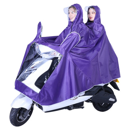 Electric Vehicle Raincoat, Battery Vehicle, Motorcycle, Adult Single/Double Person, Enlarged Full-Body Rain Poncho, Stylish, Enlarged and Widened