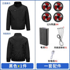 Black +12v4 fan +12v battery / 2XL/3XL