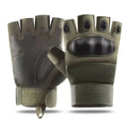 Half finger frosted cloth shell-green / L