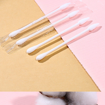 Black Extrusion Pox Stick Blackhead Care Double-headed Cotton Swab Independent Packaging Disposable Cotton Swab Multifunctional Makeup Remover Cotton Stick