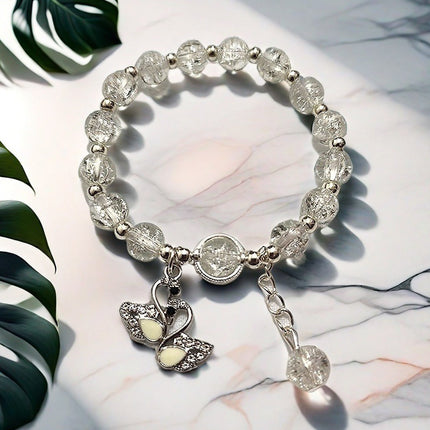 New Chinese-Style Ancient Beaded Elastic String Bracelet, Sweet Girl's Glass Bracelet, Night Market Stall, Cross-Border Live Broadcast Jewelry