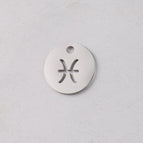 Gold 12mm-with hanging ring / 12-Pisces