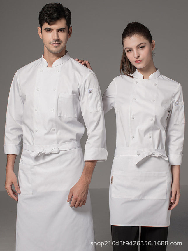 Zhenyao Chef Work Clothes Western Restaurant Catering Hotel Kitchen Bakery Cake Shop Men's and Women's Work Uniforms 2025 Professional