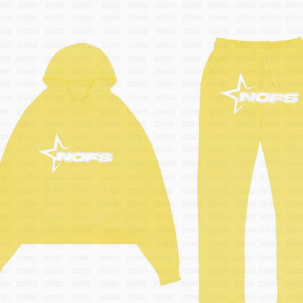 Y2K New Long Sleeve Noes Hoodie Suit Sweatshirt Two-Piece Punk Band Rock Clothing Streetwear