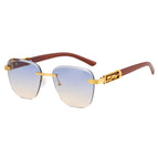 Gold frame double tea