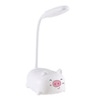 White [piggy desk lamp + first gear switch + usb data cable]