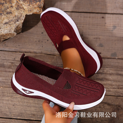 Women's Summer Breathable Soft-Soled Shoes for Middle-Aged and Elderly Mothers Temu Cross-Border Dropshipping Large Size Women's Shoes Clogs Cut Out