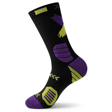 Professional Sports Socks Basketball Socks Men's Mid-Calf High-Top Towel Bottom Thickeneded Non-Slip Wear-Resistant Fitness Running Zhuji Socks