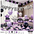 JT-SR01-3 purple black silver crown suit [paper card packaging] [dispensing and ribbon]]