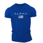 Blue printed white / M