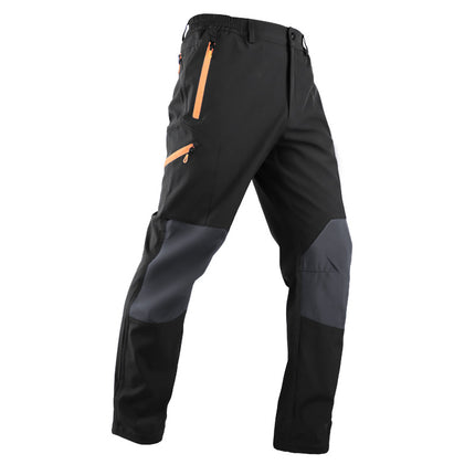 European and American Cross-border Four Seasons Men's and Women's Outdoor Mountaineering Pants Knee-pads Windproof Soft Shell Pants Scratch-resistant Wear-resistant Outdoor Rushover Pants