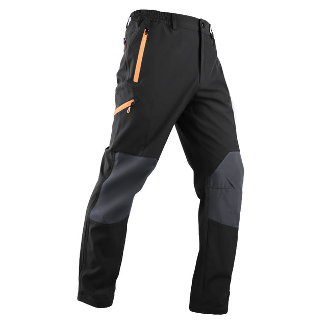 European and American Cross-border Four Seasons Men's and Women's Outdoor Mountaineering Pants Knee-pads Windproof Soft Shell Pants Scratch-resistant Wear-resistant Outdoor Rushover Pants
