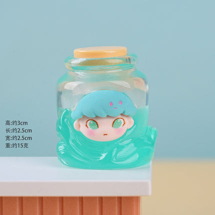 Luminous Dimo Drift Bottle Resin Decoration Creative Desktop Decoration DIY Cream Glue Keychain Bag Pendant