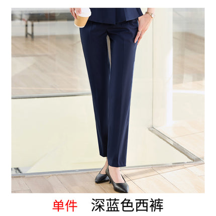 Grey Short-sleeved Suit suit Women's Summer High-end Hotel Front Desk Tooling Elegant Jewelry Store Work Clothes Professional Dress