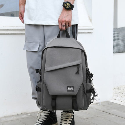 Schoolbag Male College Student Ins Popular Brand Campus Backpack Backpack Women's Large Capacity Simple All-match Travel Computer Bag