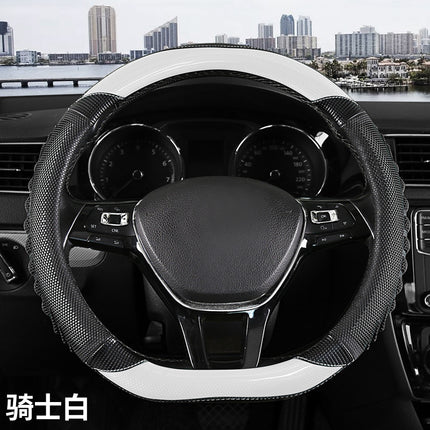 Four-Season Universal Anti-Slip Breathable and Wear-Resistant Car Steering Wheel Cover Honeycomb Three-Dimensional Handle Cover Cross-Border Automotive Supplies
