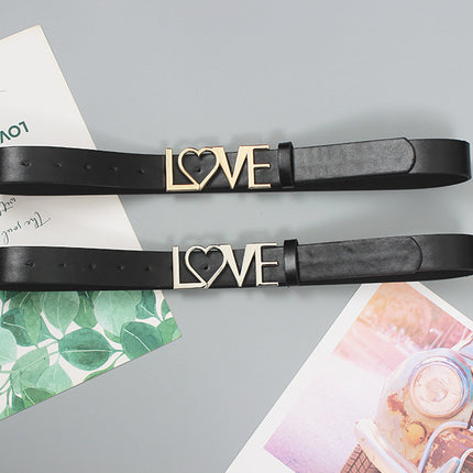 ins style belt thin with skirt decoration Denim belt letter belt (narrow belt) 2022 New