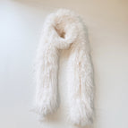 Fashionable long hair plus long milk white / 180x15cm